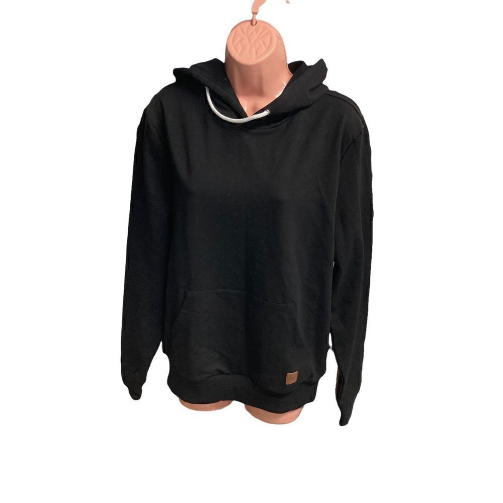 CHVITY Unisex Hooded Drawstring Sweatshirt‎ Black New with tags Kangaroo Pockets
